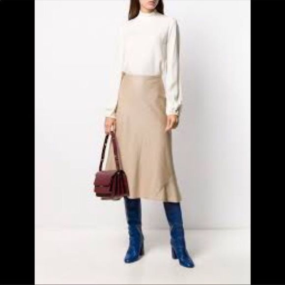 Theory Mock Neck Silk Top Sz S - Picture 3 of 8